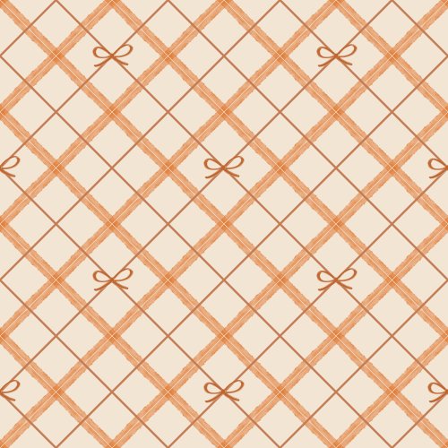 Crisscross plaid with bows 