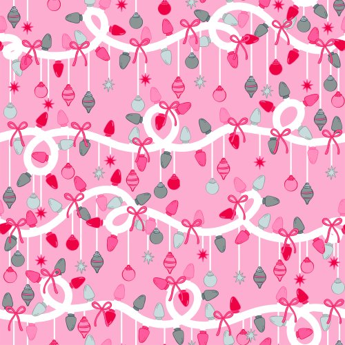 pink string christmas lights