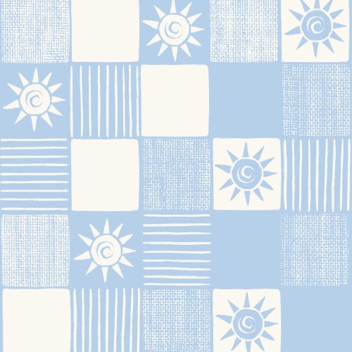 summer checker with suns