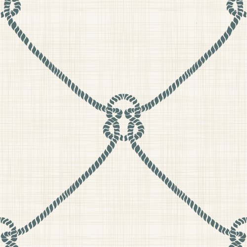 Seamless geometric pattern of interwoven rope forming a net-like grid with central knot details.