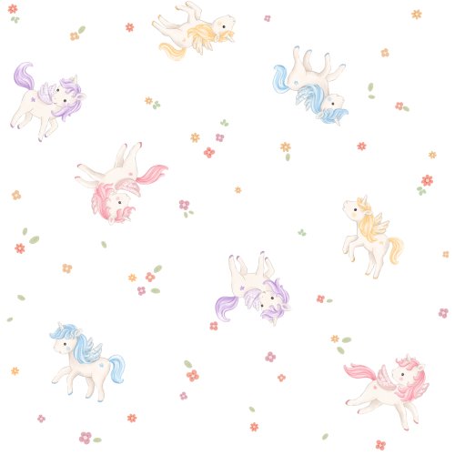 Cute tossed unicorns.