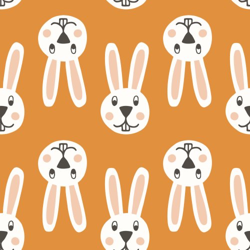 repeating pattern with a cute bunny