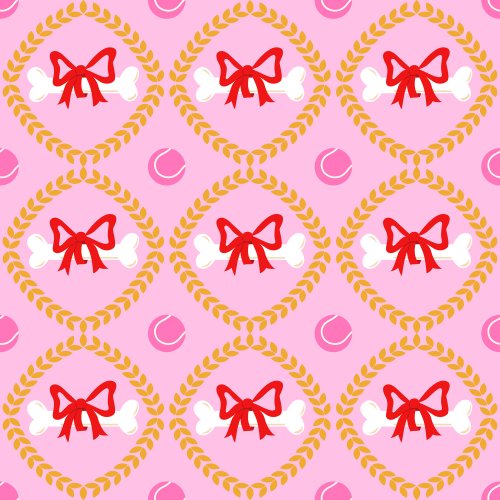 Holiday Dog Bone Fabric