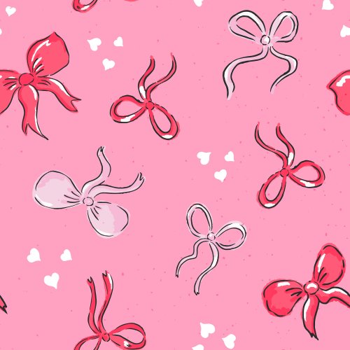 Lovely Crush Pretty Bows in Pink red