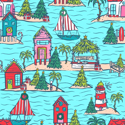 island tropical christmas