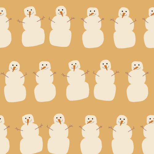 snowman snow people rows for winter holiday gender neutral designs