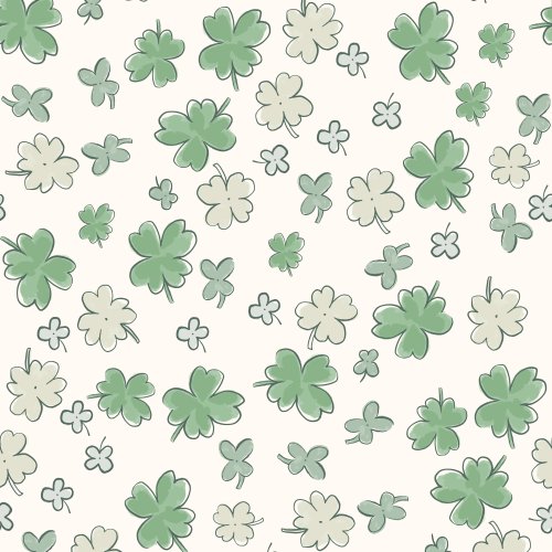 watercolor shamrock clover design