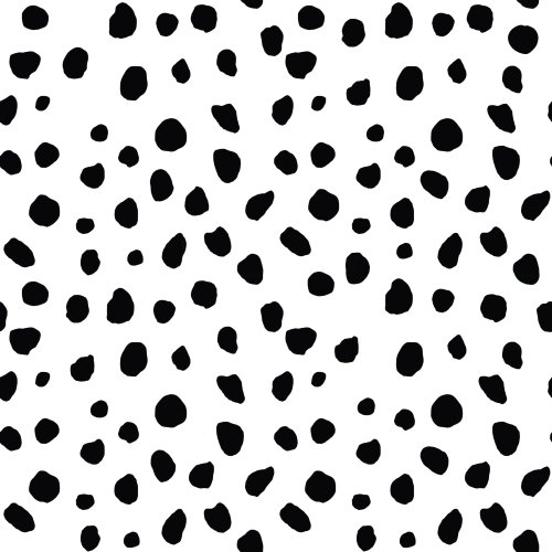 black and white dots