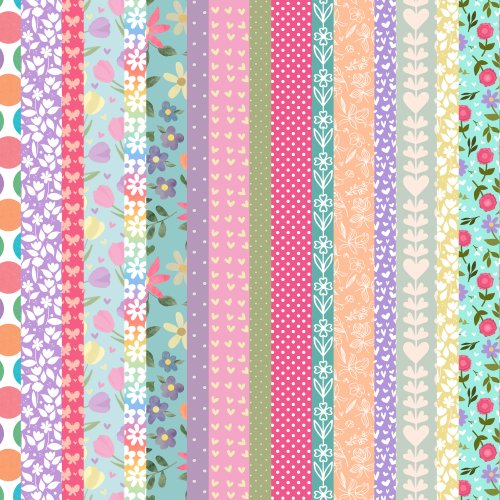 pastel vertical stripes for Easter