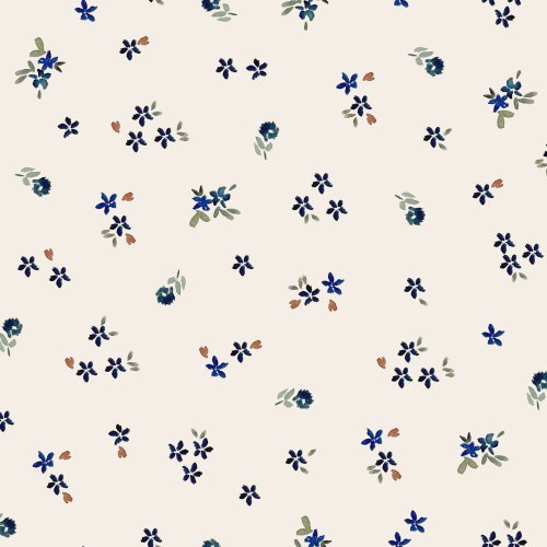 Vintage scattered flora