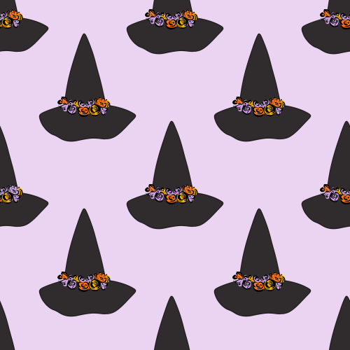 Halloween Witch's Hats with florals