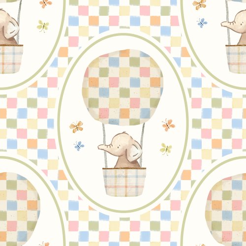 Air balloon and elephant