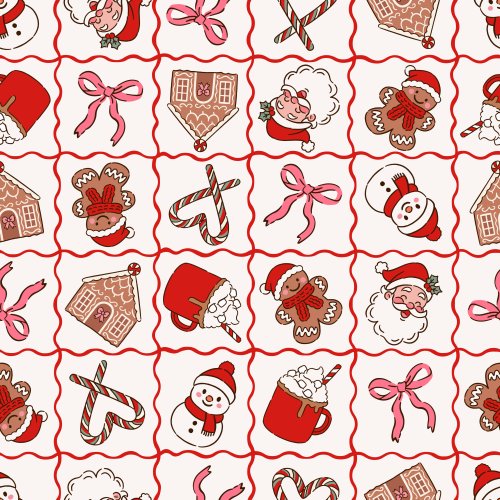 christmas checkerboard