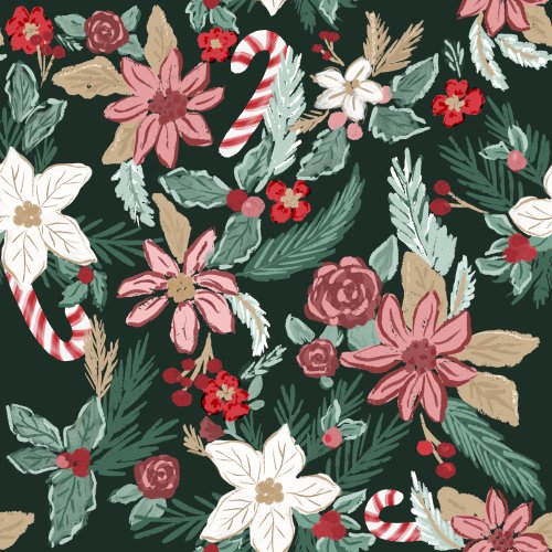 holiday candy cane floral