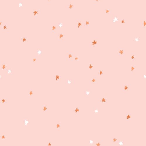 small stars on pink background