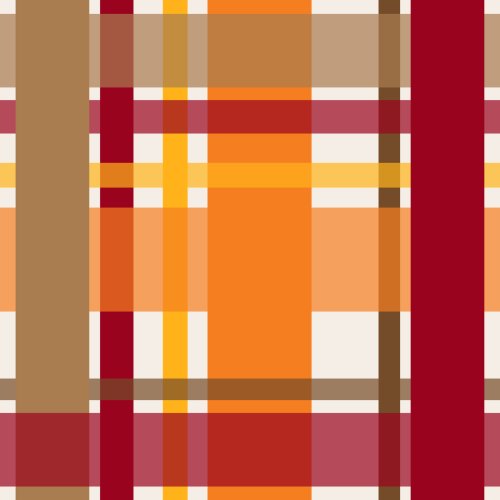 Orange, brown, dark red maroon, yellow gingham.  Pair with turkey gobble print. 