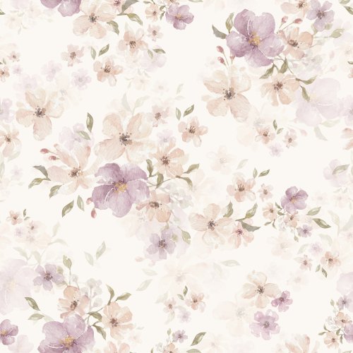 watercolor soft pink floral