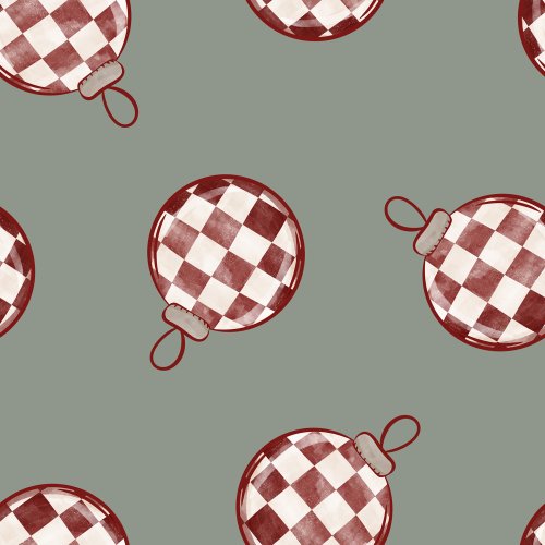 christmas checker ornaments