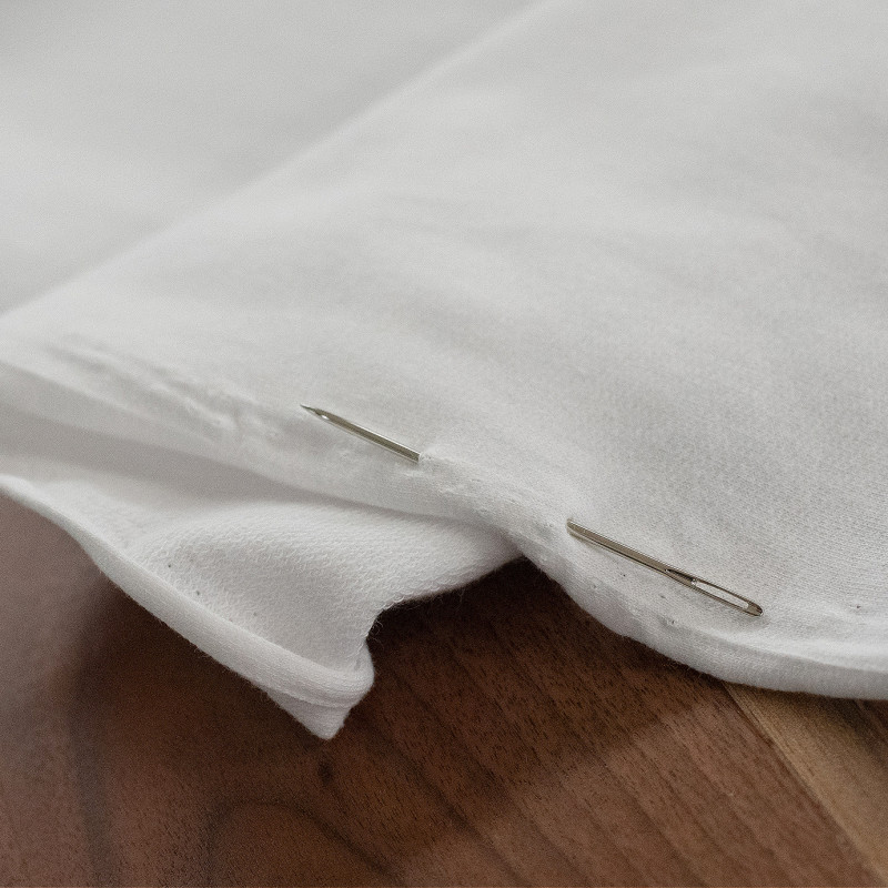 100% Cotton. Width: 60 inch. 248 GSM. American Milled. There is no Lycra in this fabric. This midweight fabric is soft, breathable and a great weight for clothing for the whole family. 