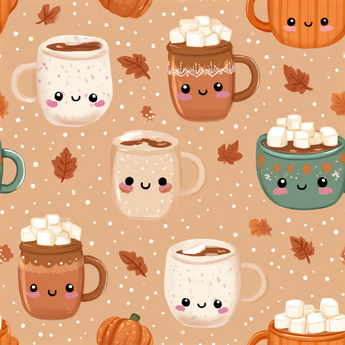 hot cocoa cups with smiley faces