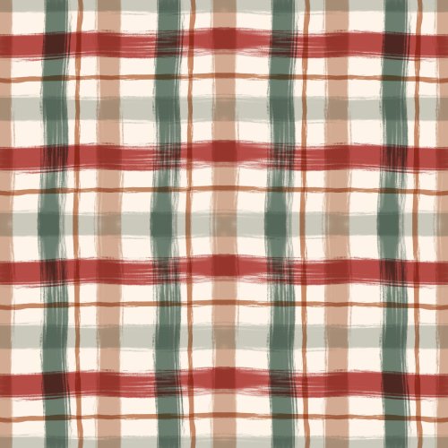 Textured plaid coordinate for Christmas Bears