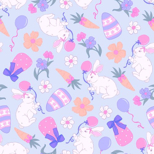 purple easter bunnies