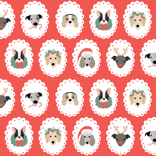 christmas dog design
