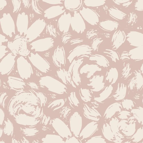 Brush Painted Roses and Daisies