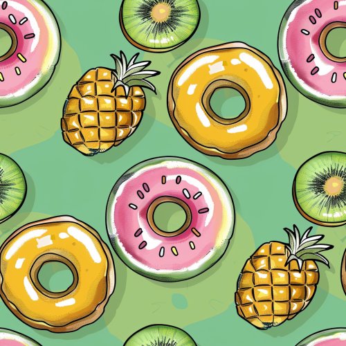 fruit donut design