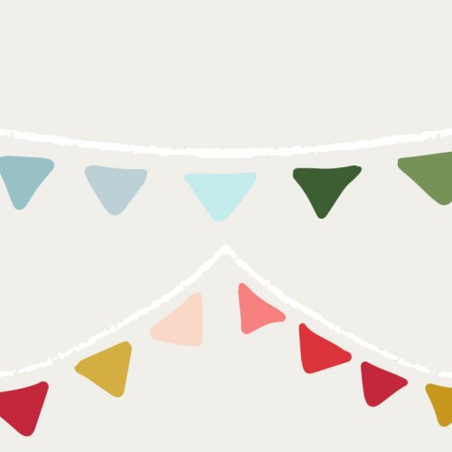 Rainbow bunting