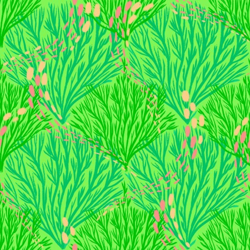 coral in the ocean with a rhythmic pattern in bright colors for summer