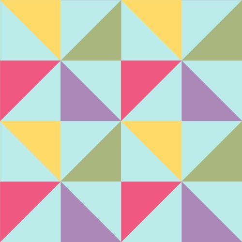 pinwheel quilt design in bright colors