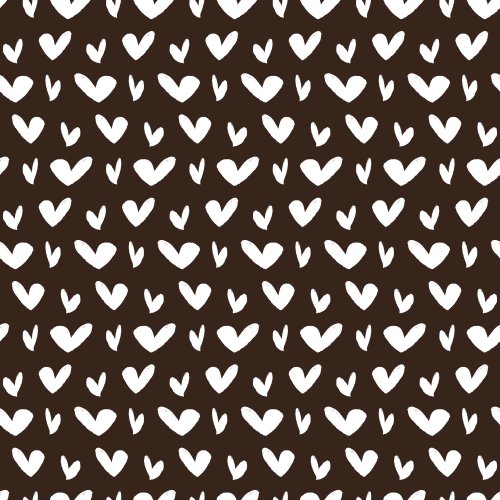 white watercolor hearts on a brown background
