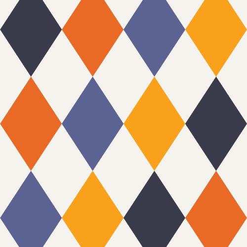 geometric harlequin diamonds
