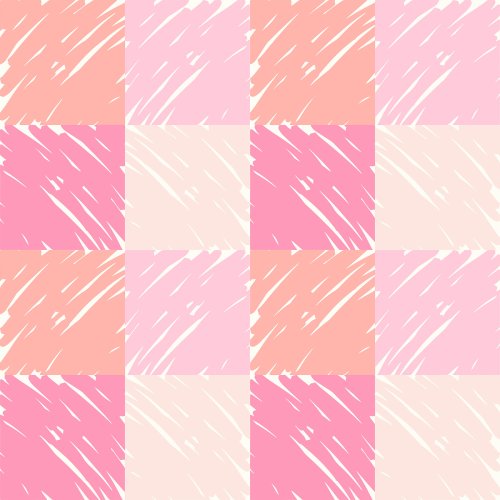 pink and orange valentine's day checkers