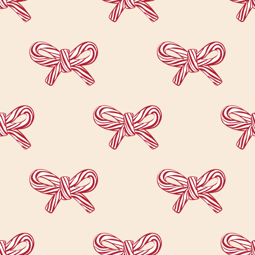 Christmas Peppermint Candy Bows, non directional available 