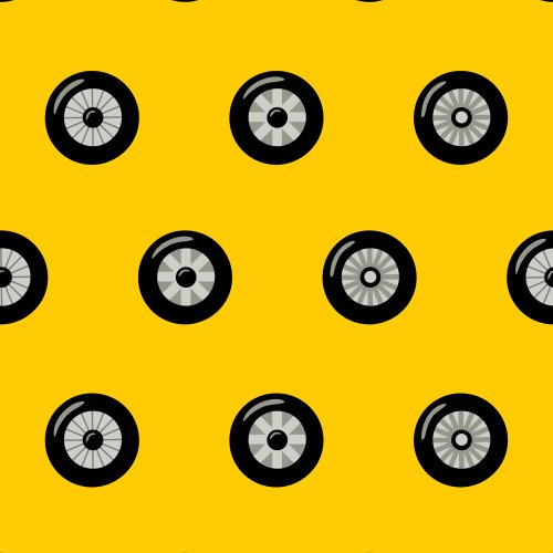 Car Wheels Seamless Pattern