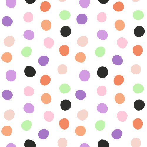 colorful halloween dots