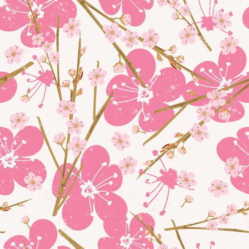 Cherry blossom toss in pinks.