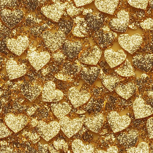 gold glitter hearts