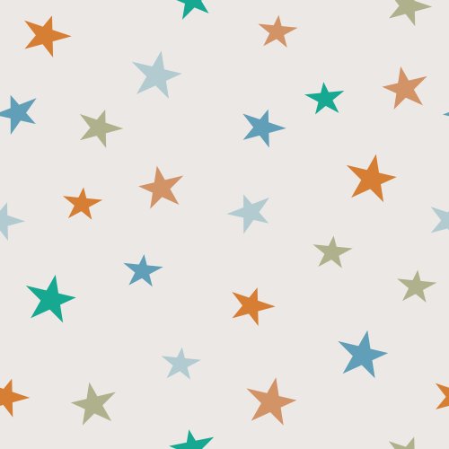 retro star seamless pattern