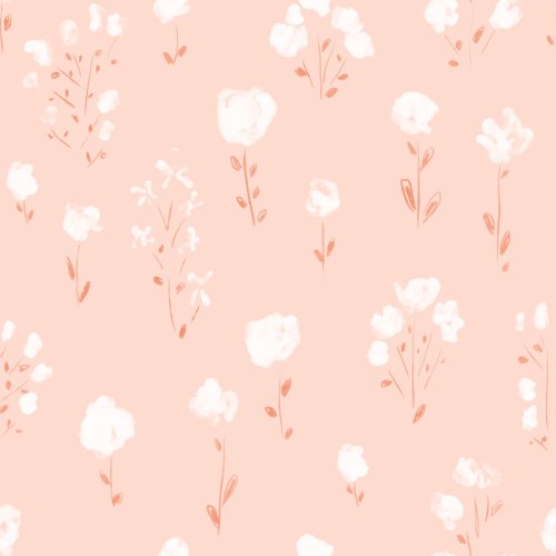 spring peach floral