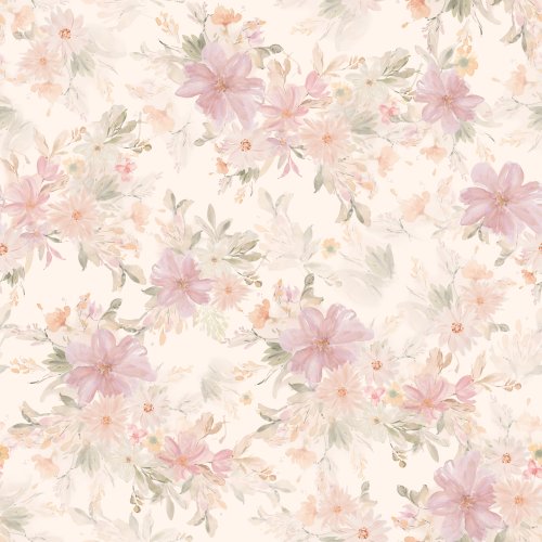 Pastel watercolor floral with soft, translucent petals and delicate, ethereal style.