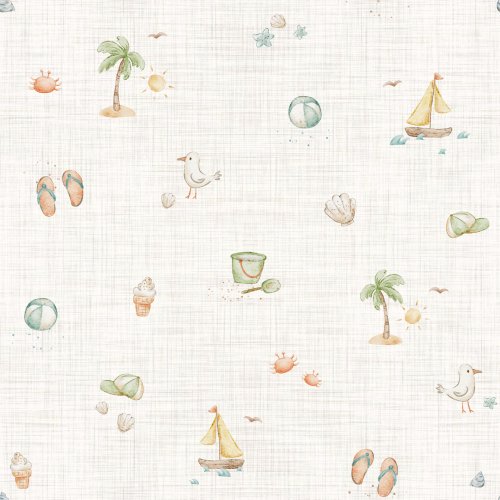 Hand drawn beach design.