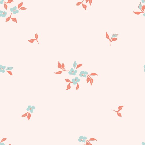 pink floral ditsy for Bless The Lord quilt kit