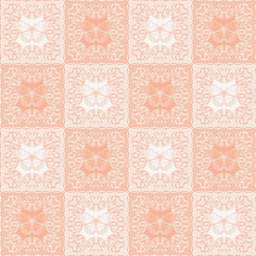 block print floral butterflies