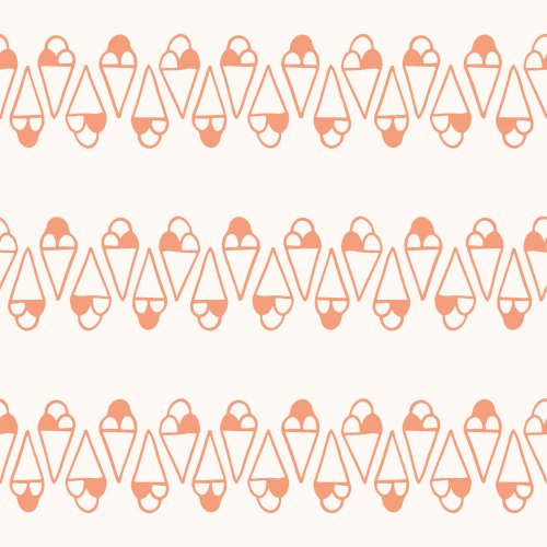stripes pattern design with ice cone motive