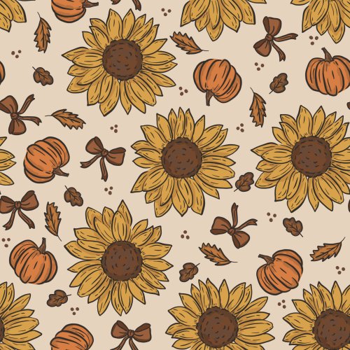 fall sunflowers with bows