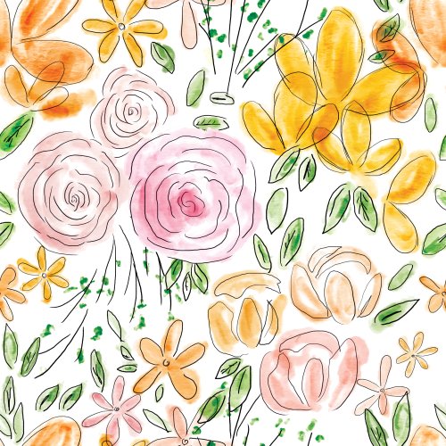 spring watercolor floral