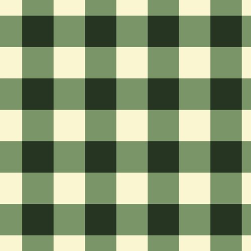 green plaid